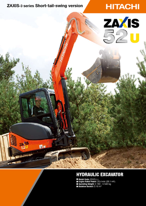 Minikotrók Hitachi ZX 52 U 3