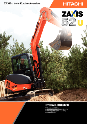 Minikotrók Hitachi ZX 52 U 3