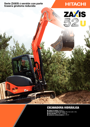 Minikotrók Hitachi ZX 52 U 3