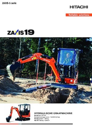 Minikotrók Hitachi ZX19-5A