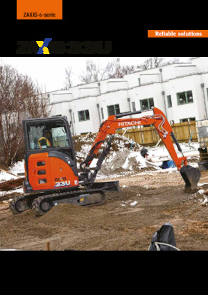 Minikotrók Hitachi ZX33U-6