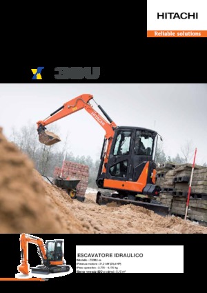 Minikotrók Hitachi ZX38U-5A