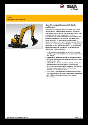 Lánctalpas kotrók Wacker Neuson EZ80