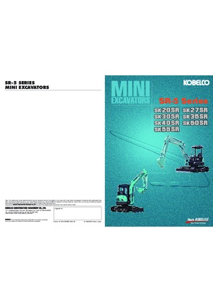 Minikotrók Kobelco SK 35 SR 5