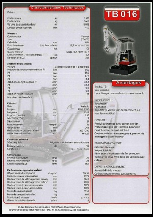 Minikotrók Takeuchi TB 016 A