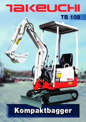 Minikotrók Takeuchi TB 108 Hybrid