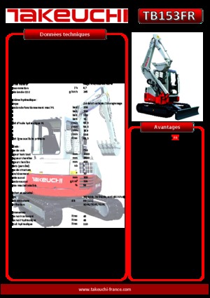 Minikotrók Takeuchi TB 153 FR