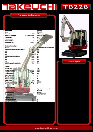 Minikotrók Takeuchi TB 228 