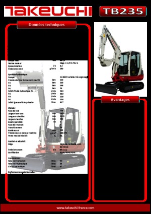 Minikotrók Takeuchi TB 235