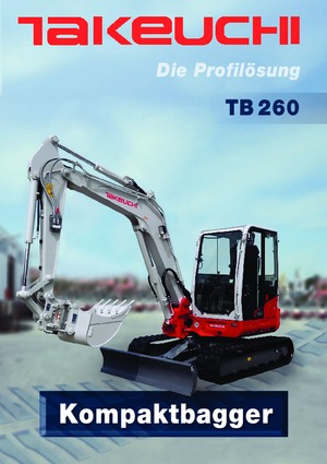 Minikotrók Takeuchi TB 260