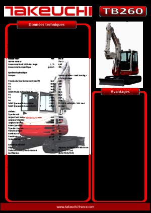 Minikotrók Takeuchi TB 260