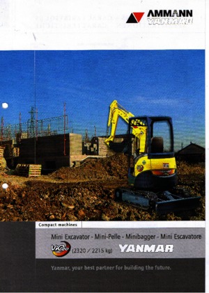 Minikotrók Yanmar VIO 20