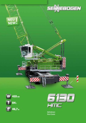 Mobildaruk - rácsos gém Sennebogen 6130 HMC