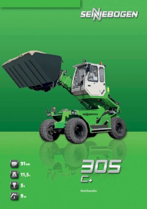 Mobildaruk - teleszkópos gém Sennebogen 305 C+