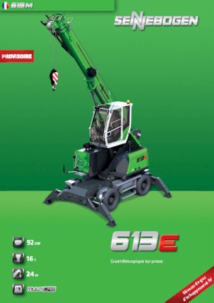 Mobildaruk - teleszkópos gém Sennebogen 613 M