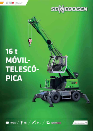 Mobildaruk - teleszkópos gém Sennebogen 613E