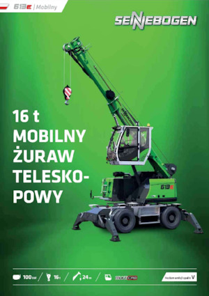 Mobildaruk - teleszkópos gém Sennebogen 613E