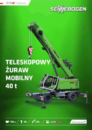 Mobildaruk - teleszkópos gém Sennebogen 643E