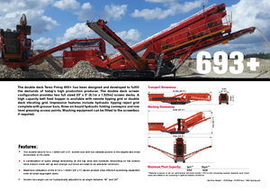 Mobil rosták Terex-Finlay 693 Supertrak