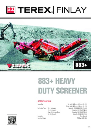 Mobil rosták Terex-Finlay 883+