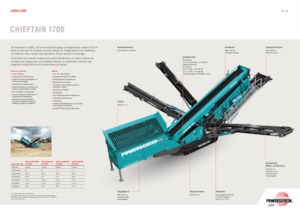 Mobil rosták Powerscreen Chieftain 1700