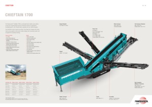 Mobil rosták Powerscreen Chieftain 1700