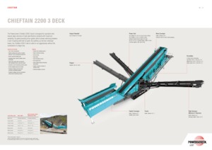 Mobil rosták Powerscreen Chieftain 2200 3 Deck
