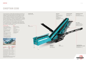 Mobil rosták Powerscreen Chieftain 2200