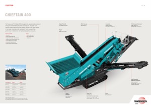 Mobil rosták Powerscreen Chieftain 400