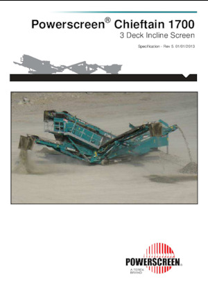 Mobil rosták Powerscreen Chieftain 1700 3 Deck