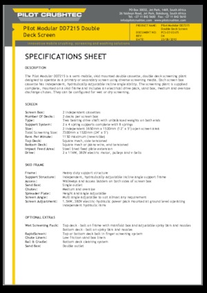 Mobil rosták Pilot Crushtec DD7215