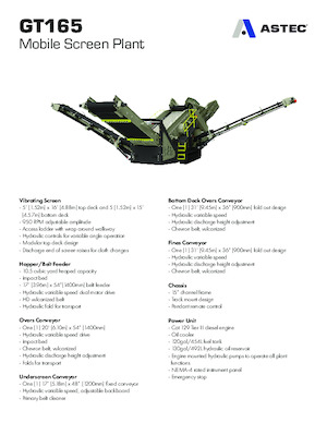 Mobil rosták Astec GT165MF