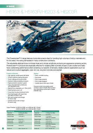 Mobil rosták Powerscreen H 5163