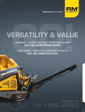 Mobil rosták Rubble Master HS 7500M