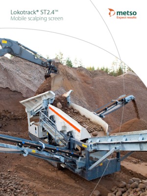 Mobil rosták Metso Lokotrack ST2.4