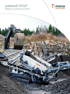 Mobil rosták Metso Lokotrack ST 2.8