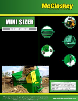 Mobil rosták McCloskey MiniSizer