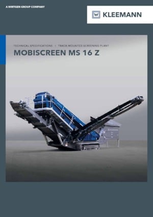 Mobil rosták Kleemann MS 16 Z
