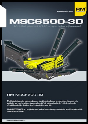 Mobil rosták Rubble Master MSC 6500-3D