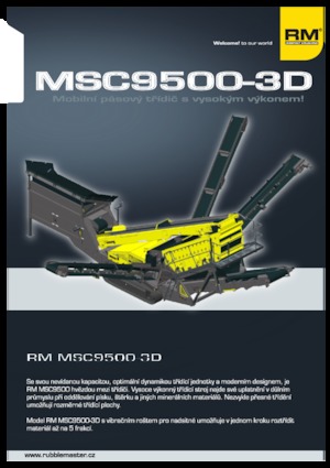 Mobil rosták Rubble Master MSC9500-3D