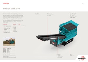 Mobil rosták Powerscreen Powertrak 750
