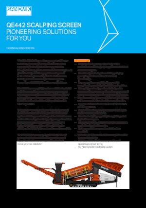 Mobil rosták Sandvik QE442 FFMS