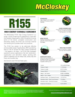 Mobil rosták McCloskey R155