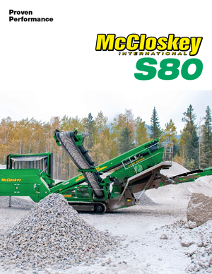 Mobil rosták McCloskey S80