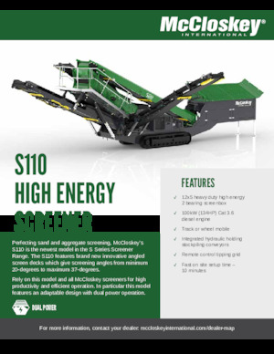 Mobil rosták McCloskey S110