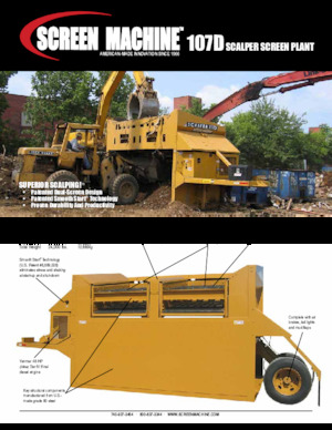 Mobil rosták Screen Machine Industries  Scalper 107D