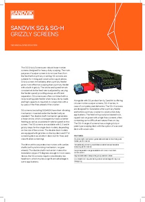 Mobil rosták Sandvik SG1841