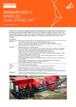 Mobil rosták Sandvik UD211