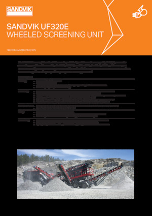 Mobil rosták Sandvik UF320E