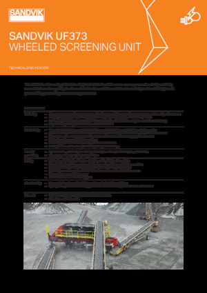 Mobil rosták Sandvik UF373